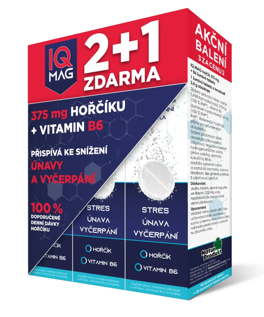 10492_IQ MAG HORCIK + B6 SUMIVE TABLETY 40+20 TABLET ZDARMA